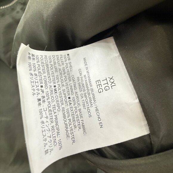 Old Navy Womens Jacket Vest Sleeveless Olive Green Pockets XXL Gently Used Zip - Picture 5 of 8